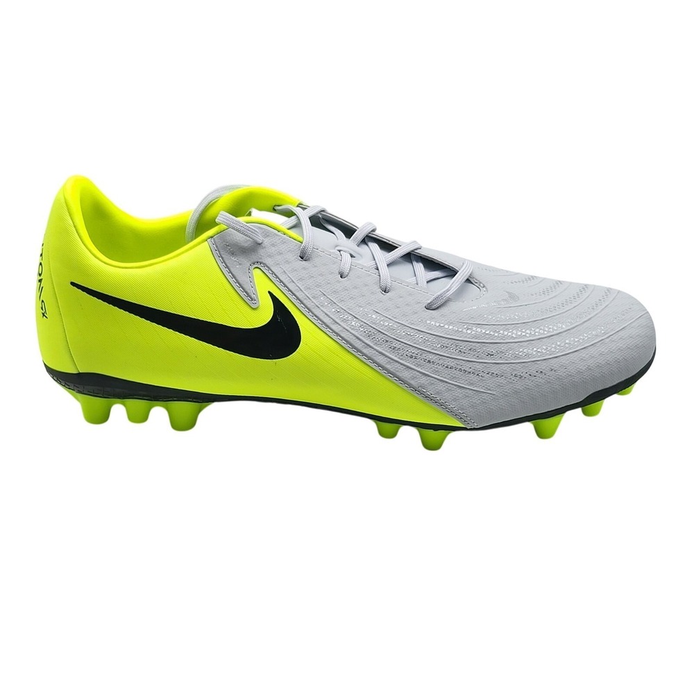 Nike Phantom GX 2 Academy Mens 12.5 Silver Volt Soccer‎ Cleats FJ2552-003
